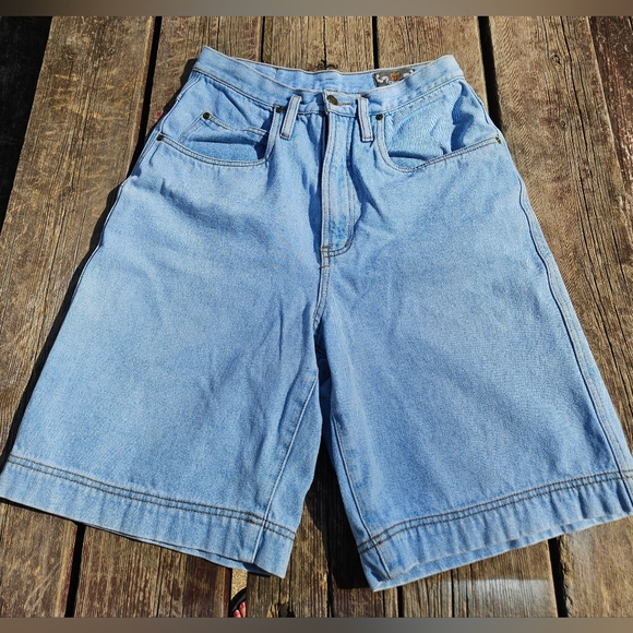 The Limited Pants - VTG 90s The Limited Shorts Women's 8 Bermuda Light Blue Cotton Jorts
